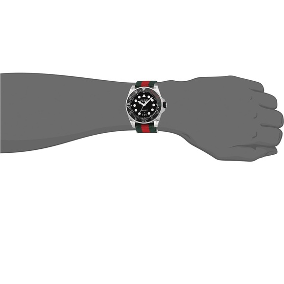 Gucci Swiss Quartz Stainless Steel and Nylon Dress Multi-Color Men's Watch - Picture 8 of 8
